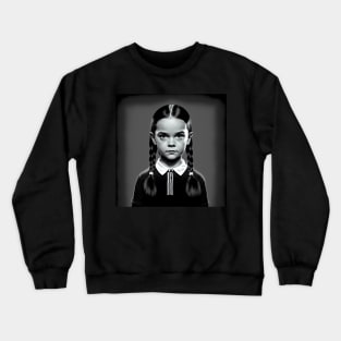 ADDAMS Family, Wednesday-inspired design, Crewneck Sweatshirt